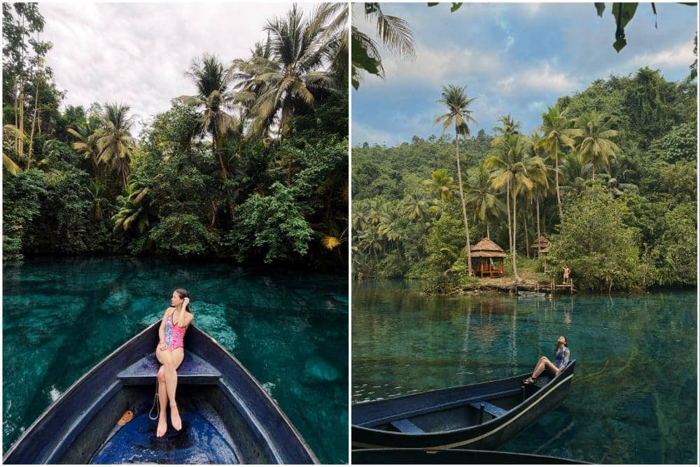 10 Potret Bella Graceva Liburan di Danau Paisu Pok Sulawesi