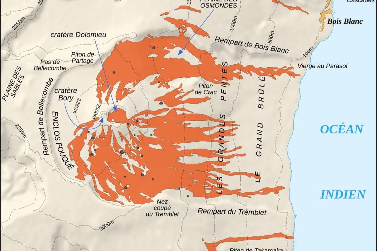 Gunung Piton de la Fournaise