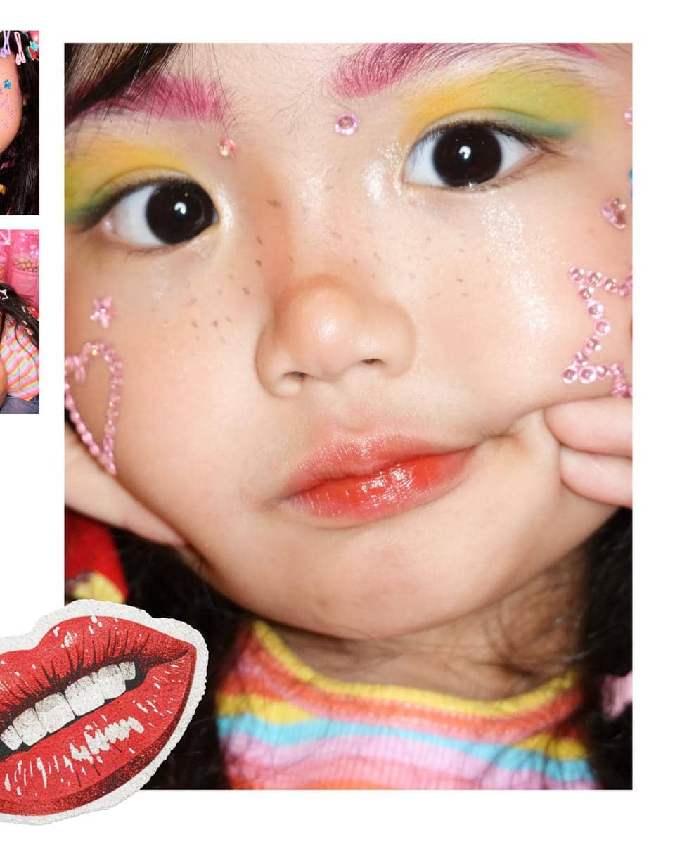 Xarena anak Siti Badriah pakai make up Naykilla