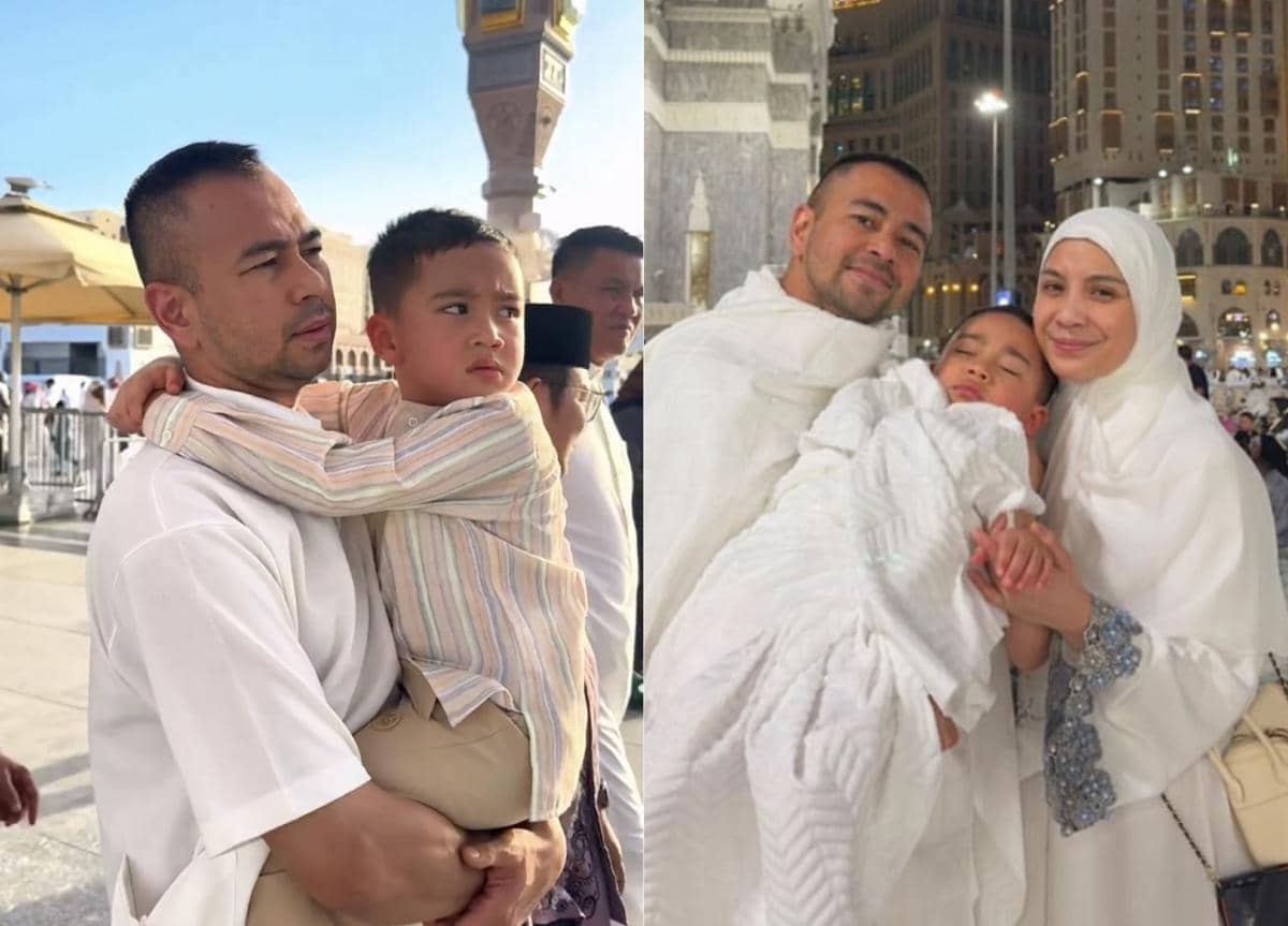7 Potret Rayyanza Umrah Bareng Raffi dan Nagita 2026, Aktifnya Gemesin