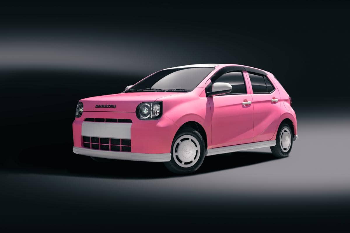 Daihatsu Ayla Modern Vintage, kendaraan dengan konsep perpaduan gaya modern dan vintage dalam dokumentasi istimewa.