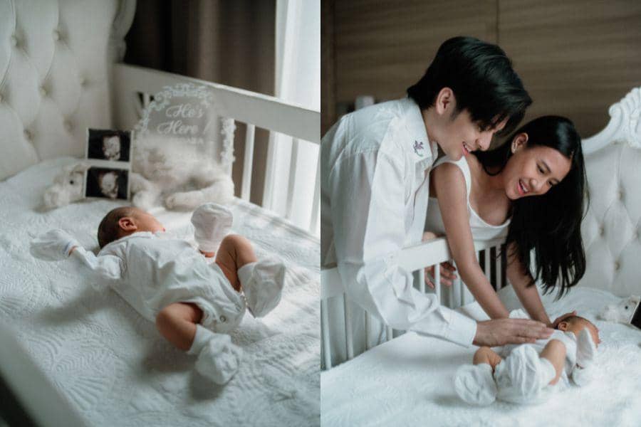 Inspirasi Newborn Photoshoot ala Shenina-Angga, Manis Banget!
