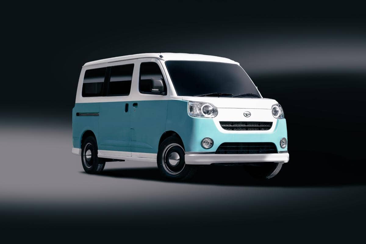 Daihatsu Gran Max Urban Retro, kendaraan niaga dengan tampilan modifikasi bergaya klasik modern pada dokumentasi.