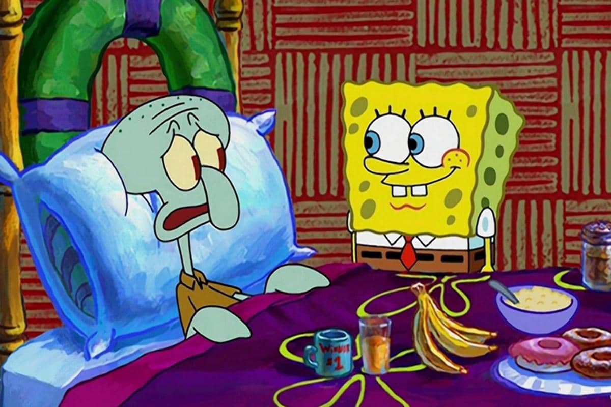 Squidward merasa tak berdaya saat menganggur, bahkan sempat menghindari segala bahasan tentang tawaran pekerjaan