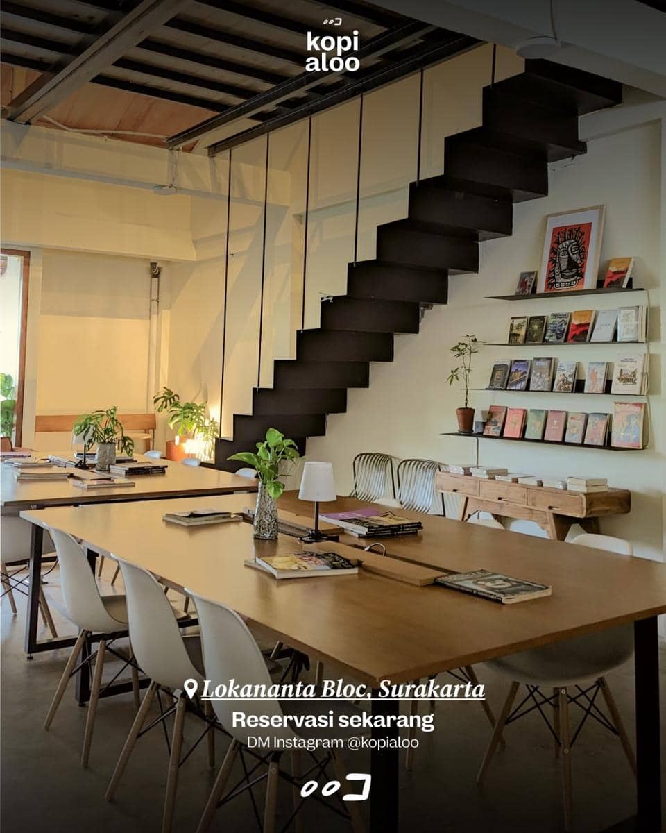 potret book cafe Kopi Aloo