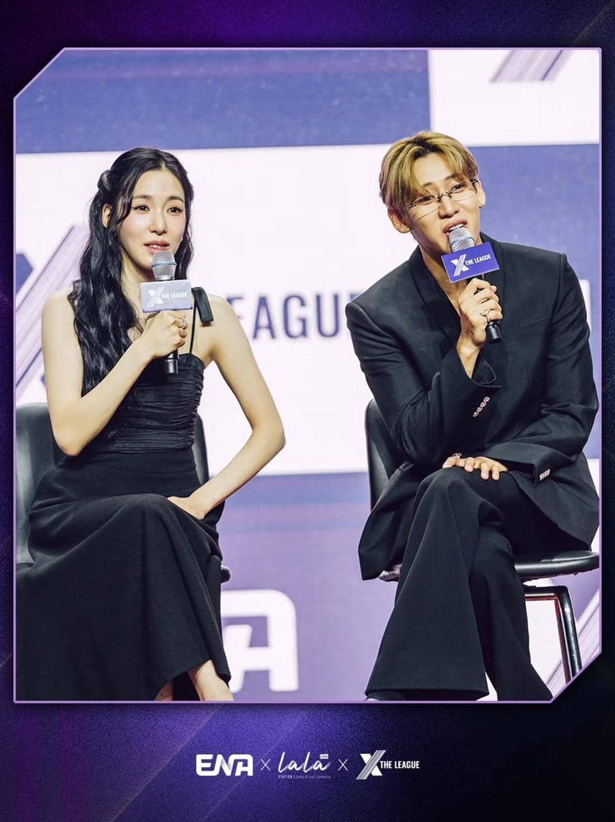 potret Tiffany Young dan BamBam jadi MC X The League