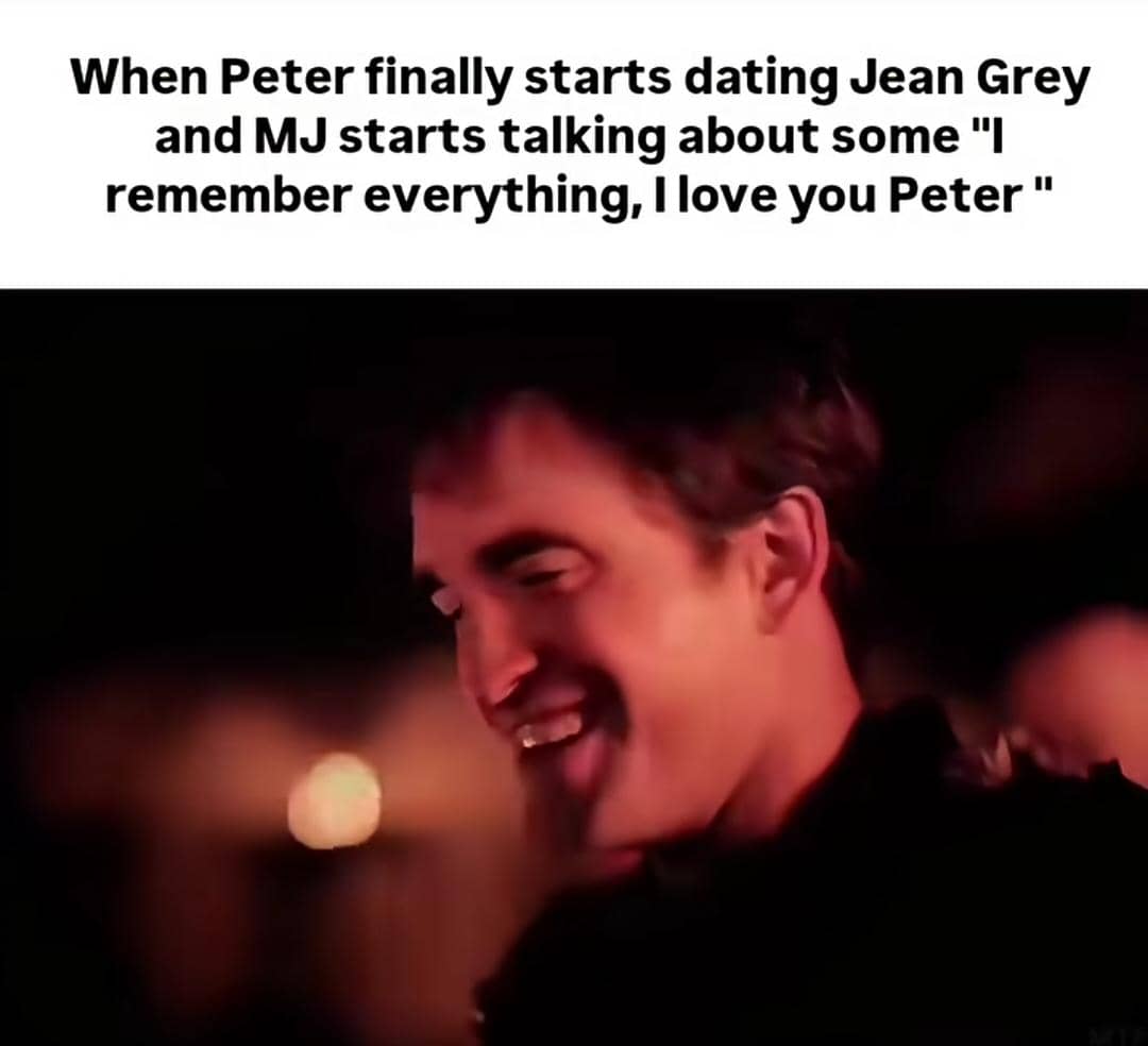 8 Meme Cinta Segitiga MJ, Parker, dan Jean Grey dalam Film Spider-Man