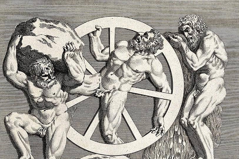 Ilustrasi Sisyphus