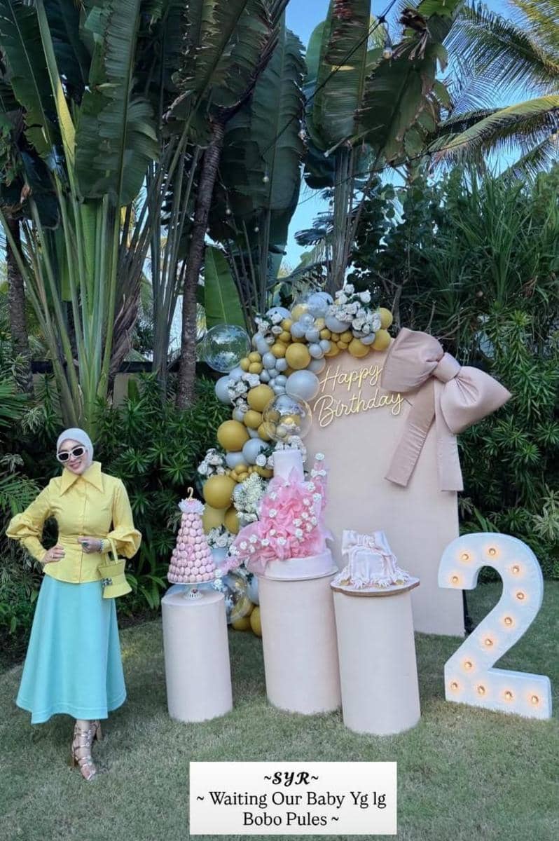 dekorasi ulang tahun anak Syahrini