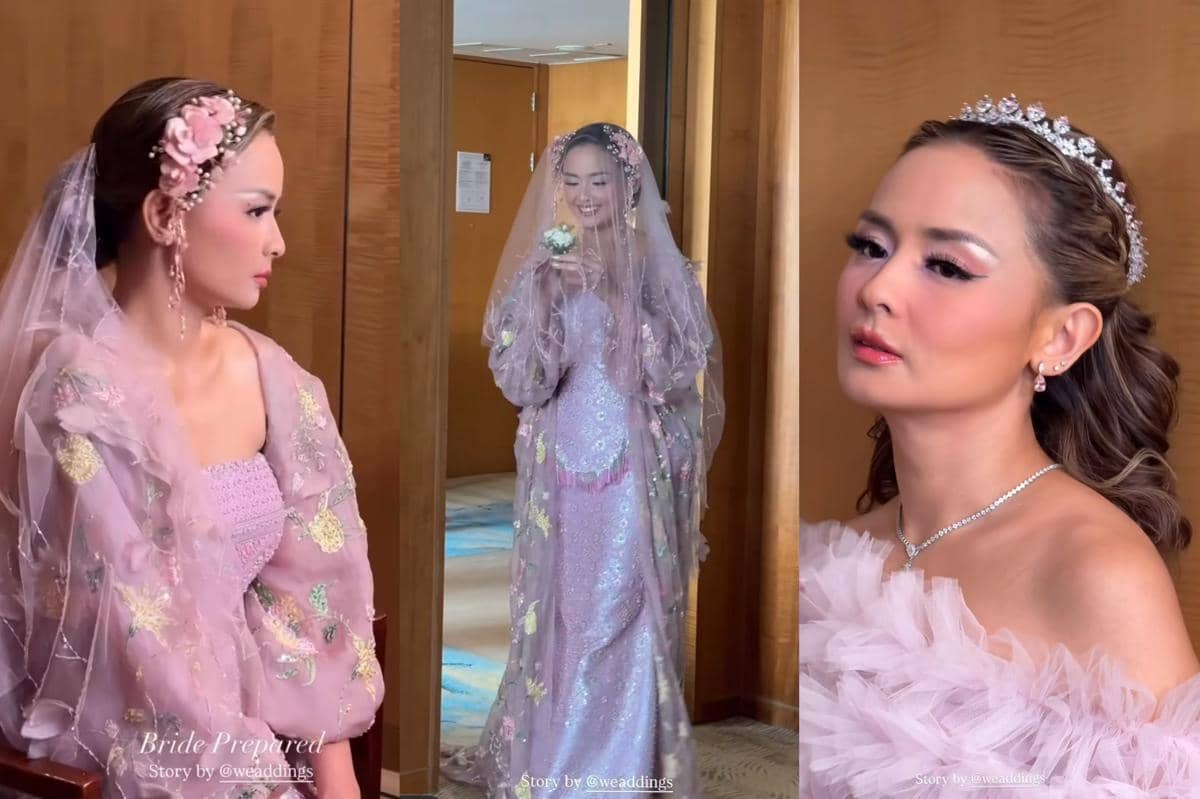 7 Ide Gaun dan Makeup Pernikahan Joanna Alexandra, Pink Fairytale