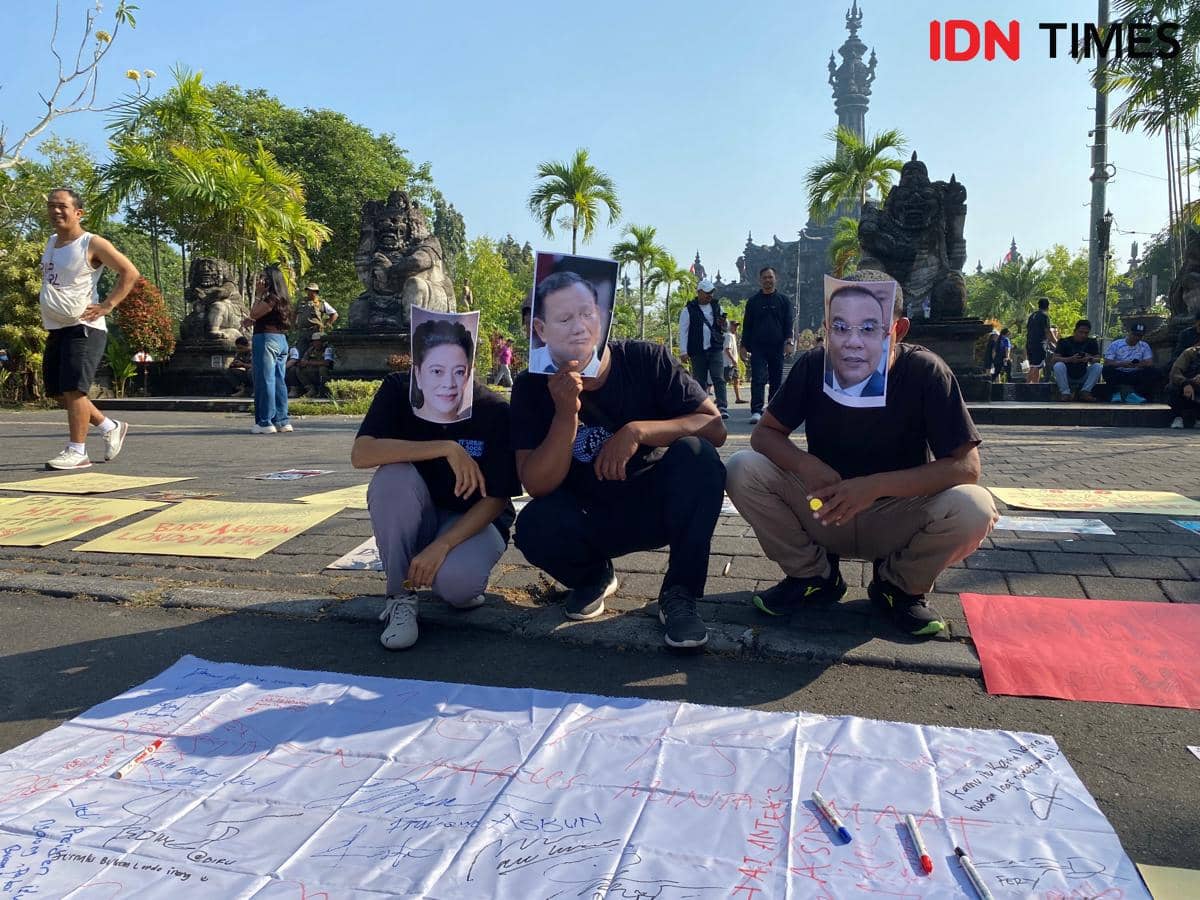 Potret Aksi Solidaritas Jurnalis Bali di Denpasar