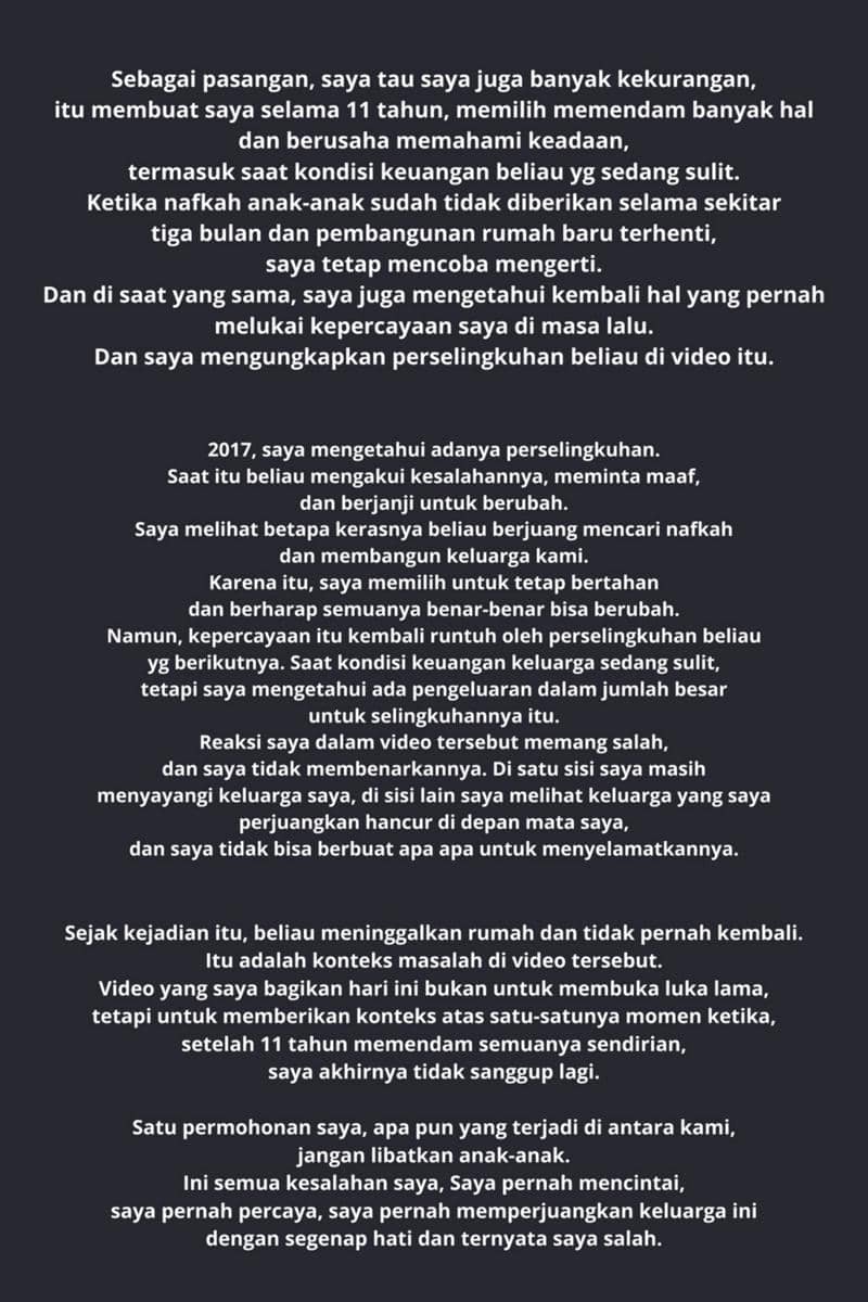 Pernyataan Sarwendah soal video cekcok bersama Ruben Onsu