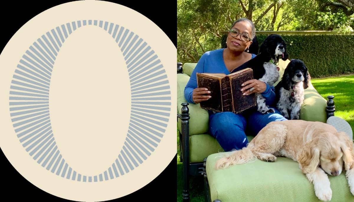 Unggahan Instagram dari akun Oprah's Book Club yang berkaitan dengan Oprah serta kegiatan klub bukunya.