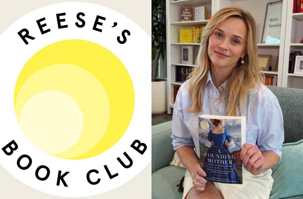 Unggahan Instagram Reese Witherspoon untuk akun komunitas baca Reese's Book Club, @reesesbookclub.