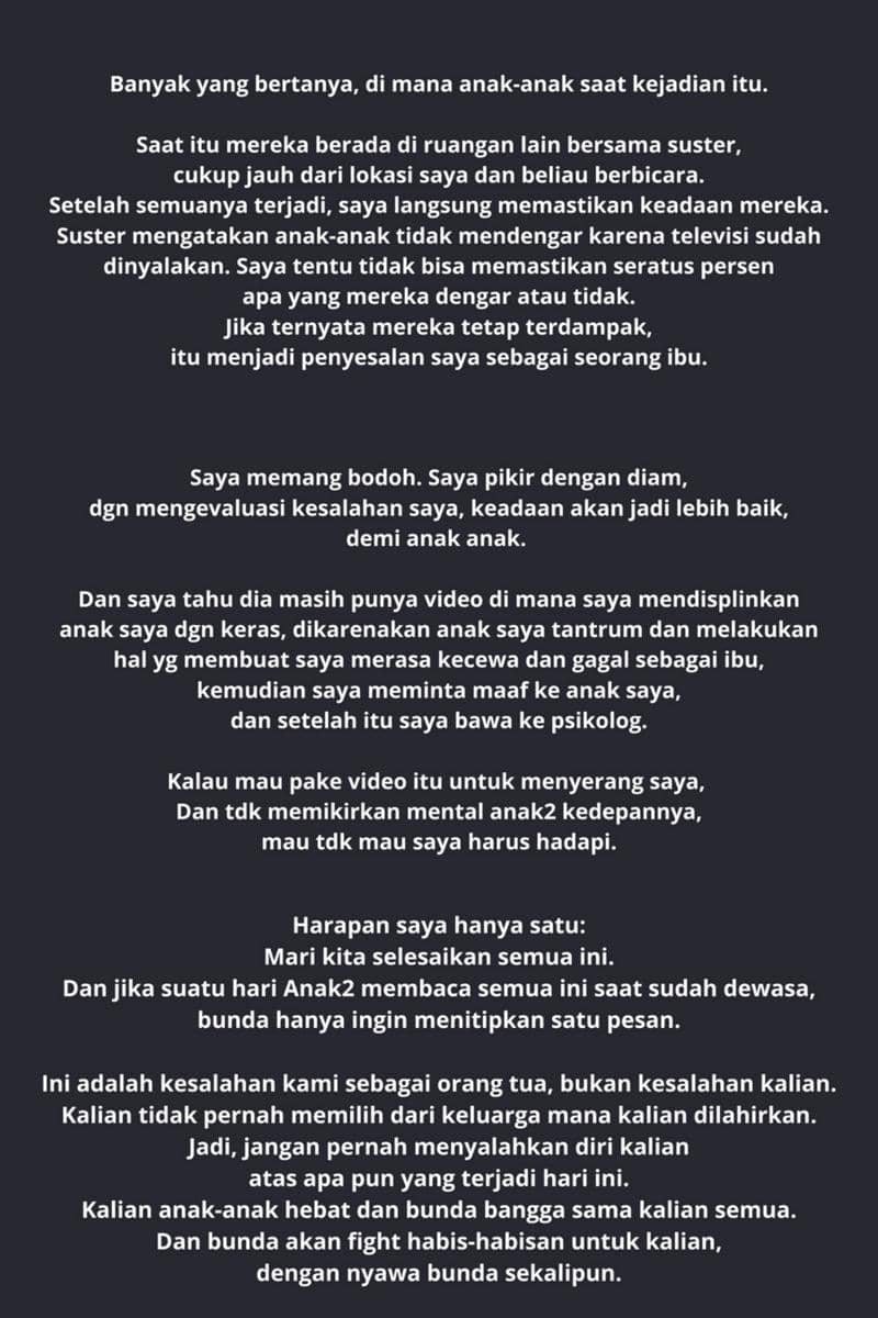 Pernyataan Sarwendah soal video cekcok bersama Ruben Onsu