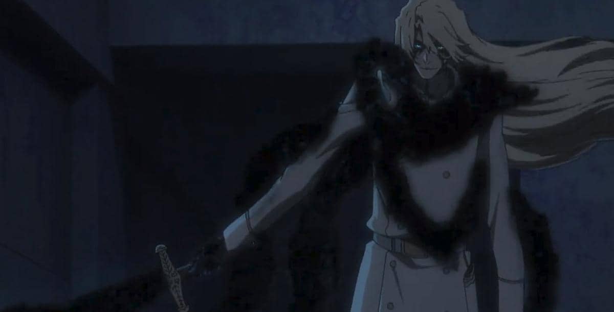 Jugram Haschwalth memperlihatkan mode The Almighty versinya dalam serial anime Bleach TYBW Part 4 produksi Pierrot.