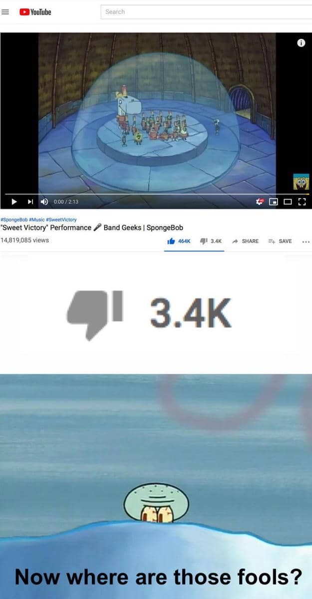 meme SpongeBob tentang talenta
