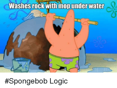 meme logika SpongeBob