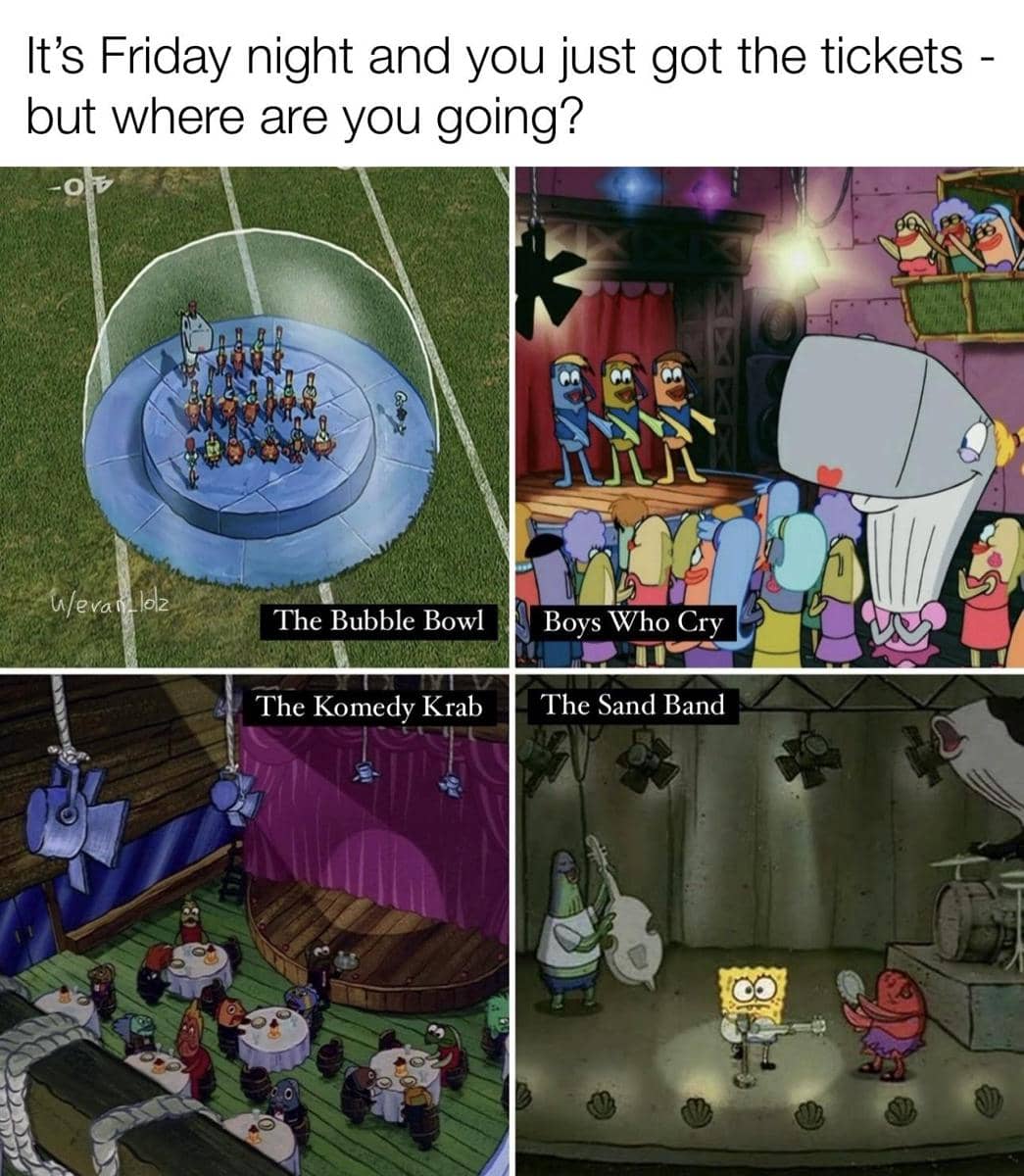 meme SpongeBob tentang talenta