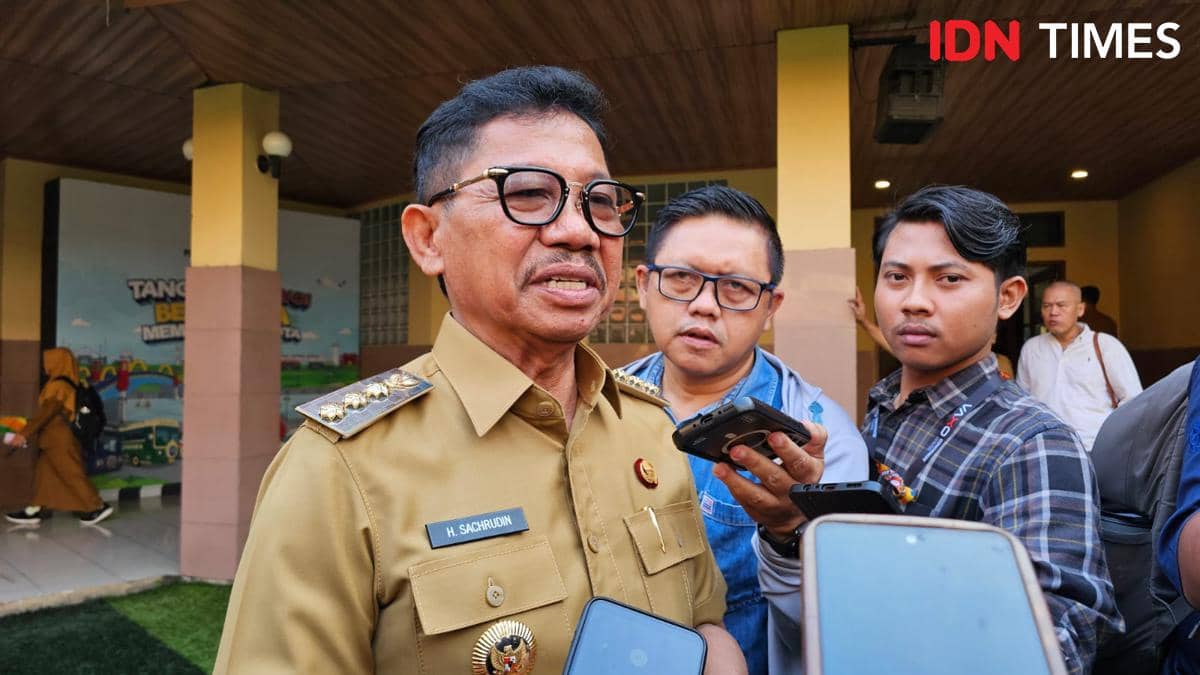 Wali Kota Tangerang Sachrudin dalam potret dokumentasi yang diabadikan IDN Times oleh Maya Aulia Aprilianti.
