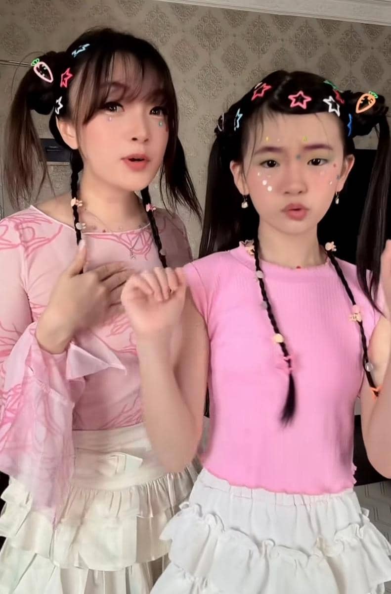 Potret anak artis dengan riasan centil bergaya ala Naykilla, diunggah melalui akun Instagram margareth_angeline.