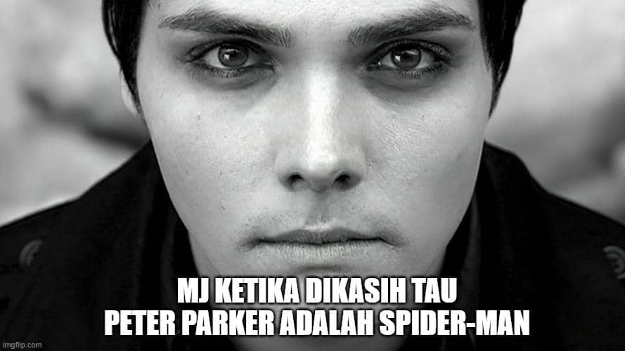 Meme berisi spoiler tanpa konteks terkait Spider-Man: Brand New Day yang diunggah oleh IDN Times Indonesia.
