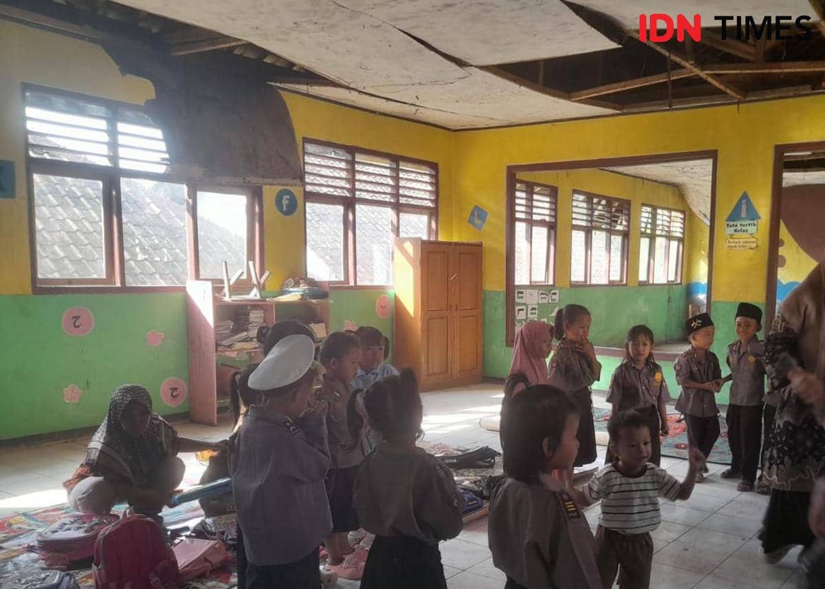 Sekolah PAUD di Gunungkencana Lebak Rusak, Bertahun-tahun Tunggu Bantuan