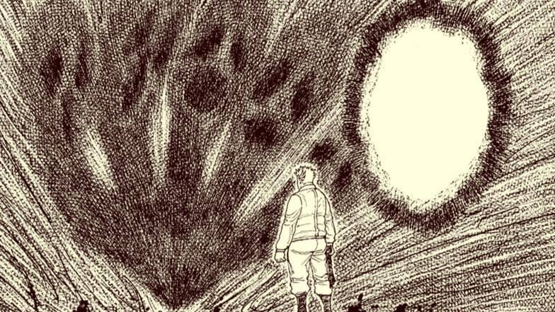 Benjamin tampak tegang saat kutukan menyerangnya dalam panel manga Hunter x Hunter karya Yoshihiro Togashi.