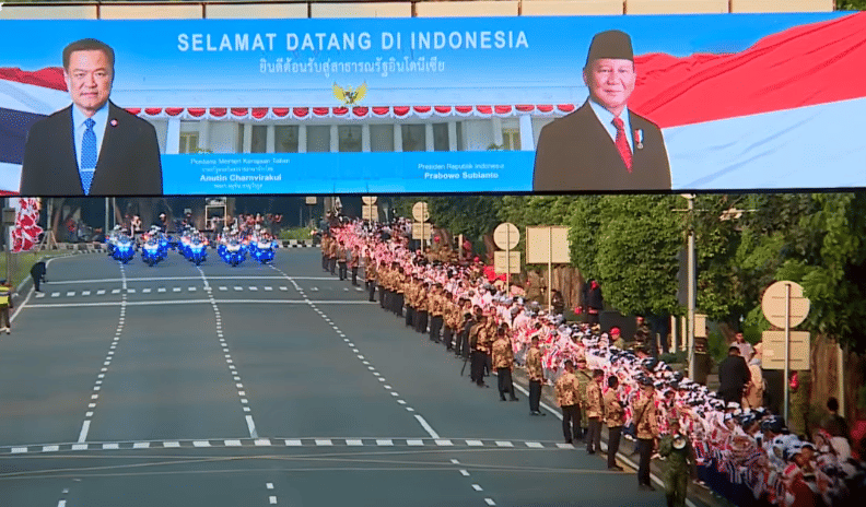 Prabowo dan Tari Jaipong Sambut PM Thailand Anutin di Istana Merdeka
