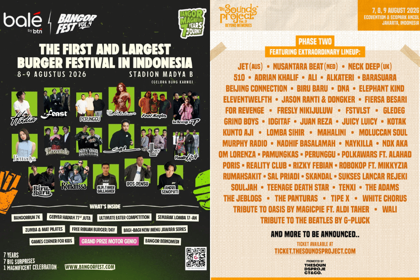 Daftar Konser dan Festival Musik di Akhir Pekan 8-9 Agustus