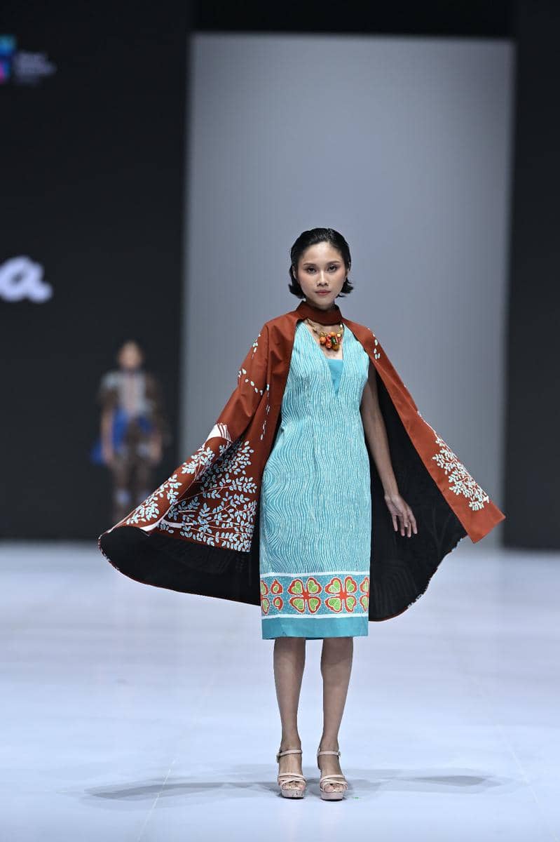 Indonesia Fashion Week 2026 yang diselenggarakan di Jakarta Convention Center, Jakarta Pusat, pada Kamis (30/7/2026)