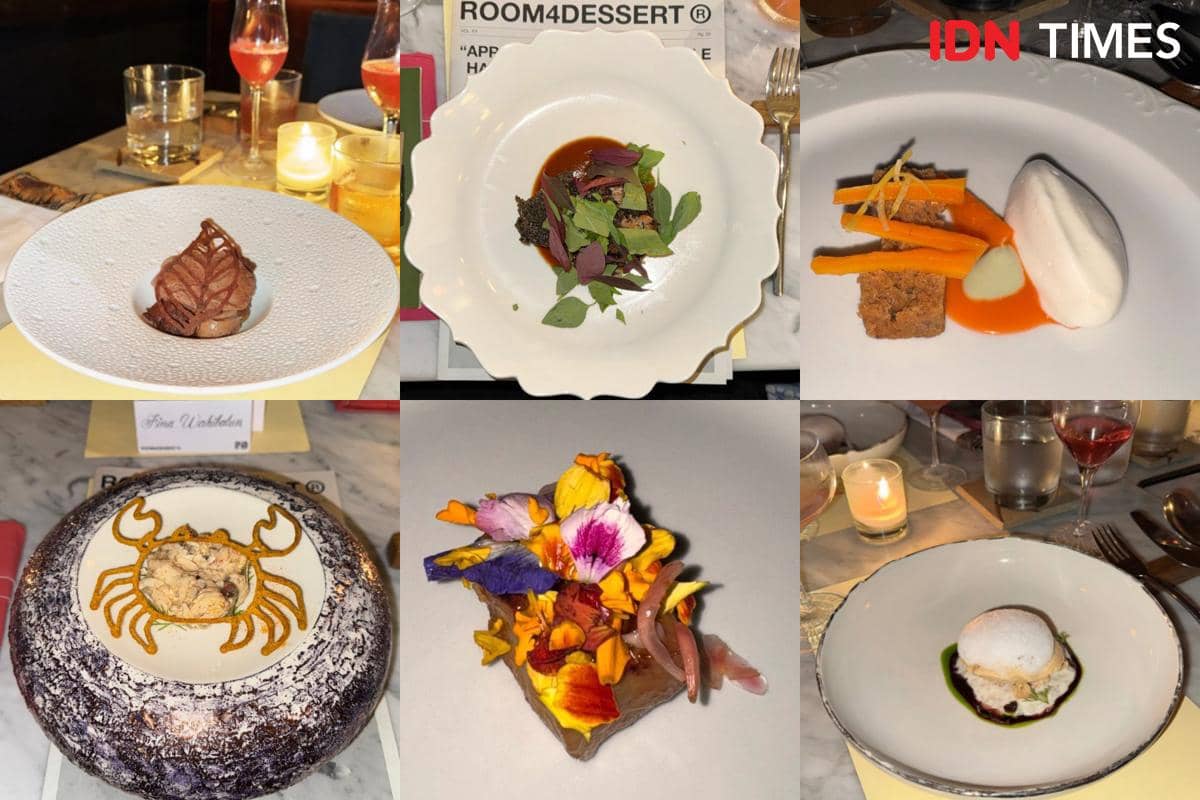 Potret menu 15-course dessert tasting di Room4Dessert