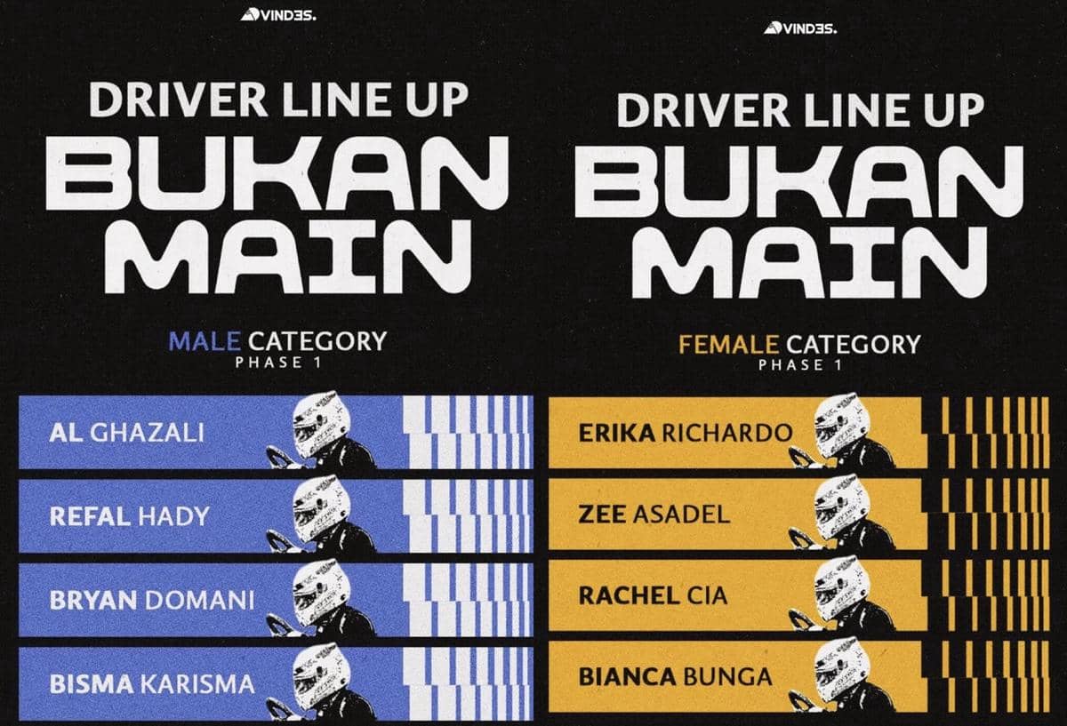 Harga Tiket dan Lineup Bukan Main 2026, Al hingga Zee Siap Balapan Gokart