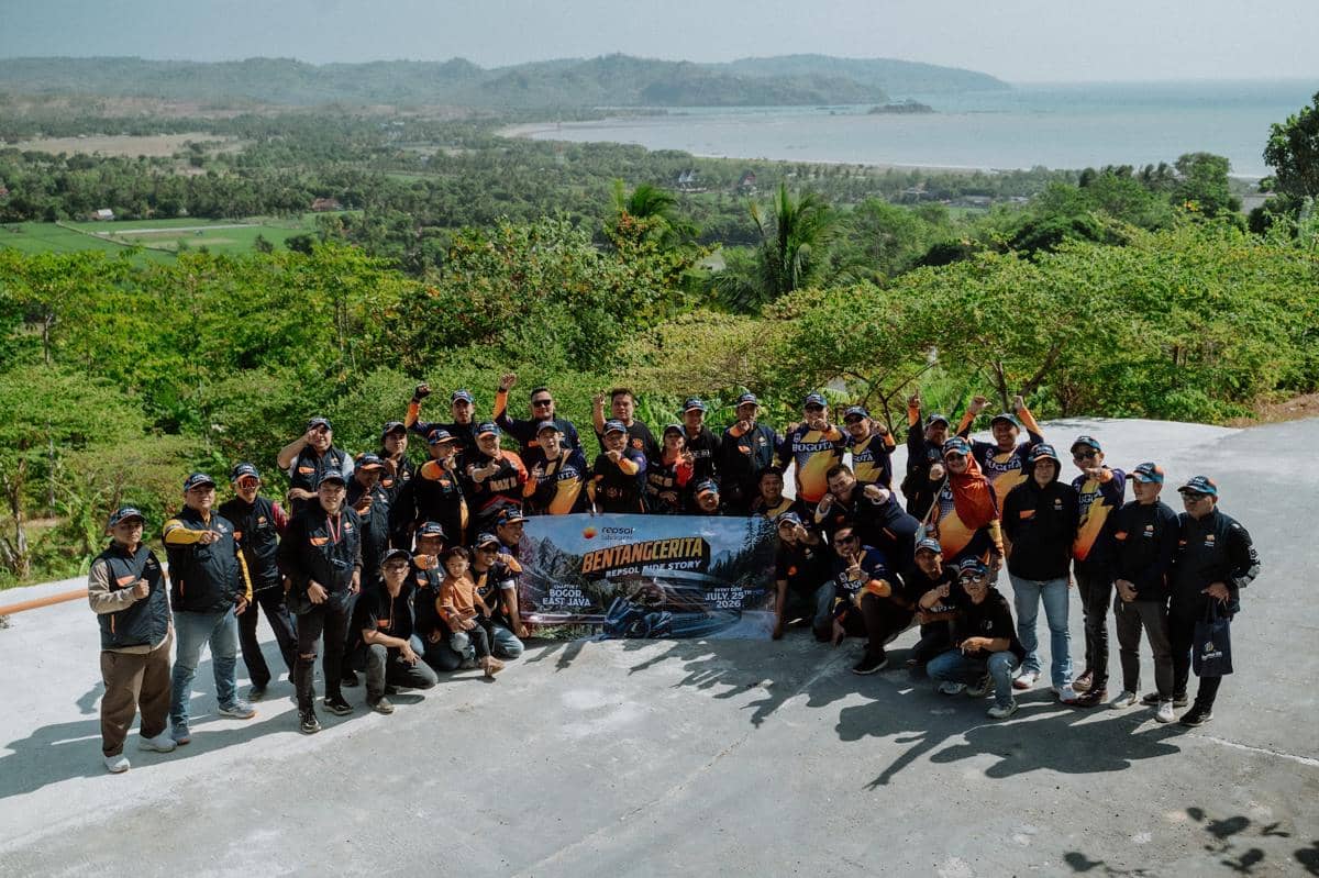 Dokumentasi kelanjutan program Bentang Cerita: Repsol Ride Story dari Repsol dalam materi resmi.