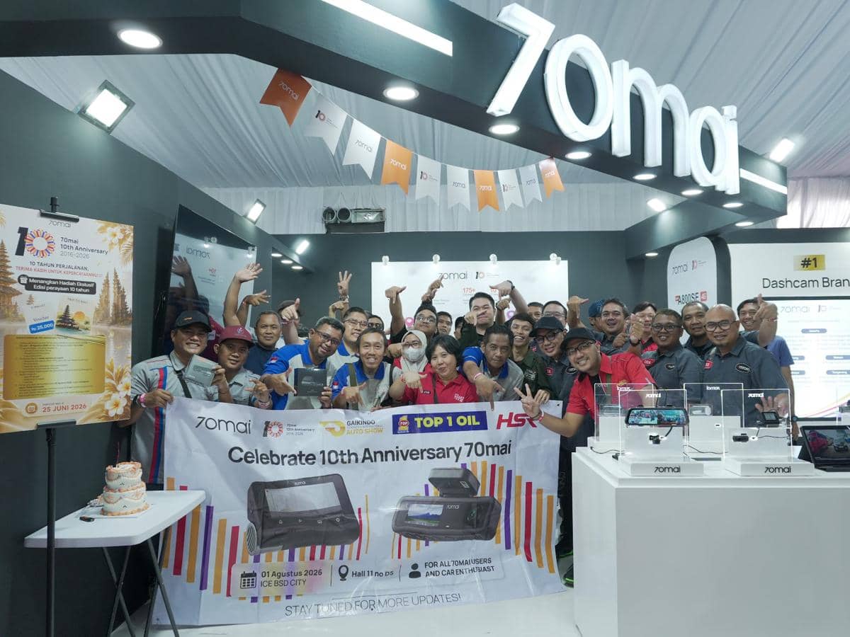70mai Rayakan Satu Dekade di GIIAS 2026, Fokus Edukasi Dashcam