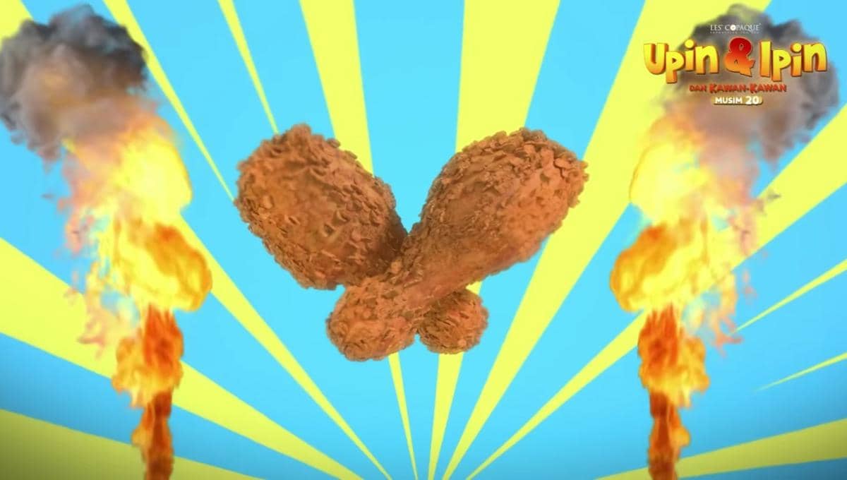 Ayam goreng Mail di serial Upin & Ipin