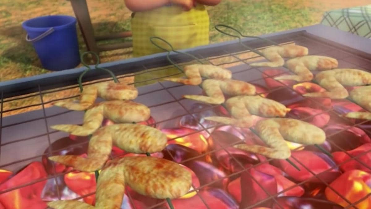 Ayam bakar yang dijual Mail di serial Upin & Ipin