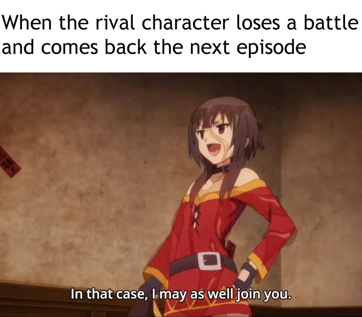 meme anime tentang menghajar orang