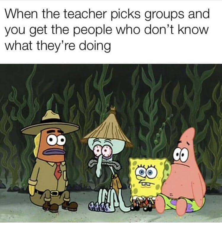 meme SpongeBob tentang kepintaran