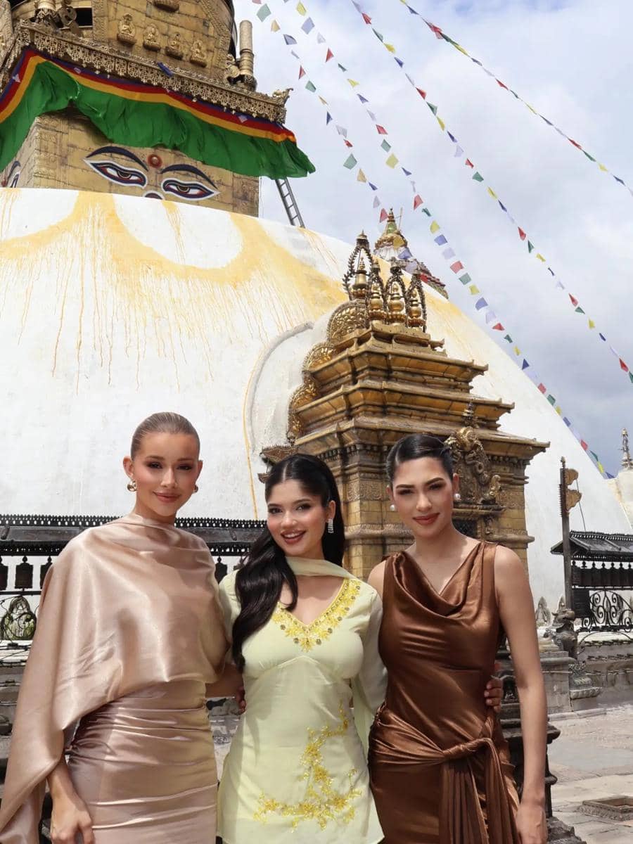 potret kunjungan Miss Cosmo 2025 ke Nepal