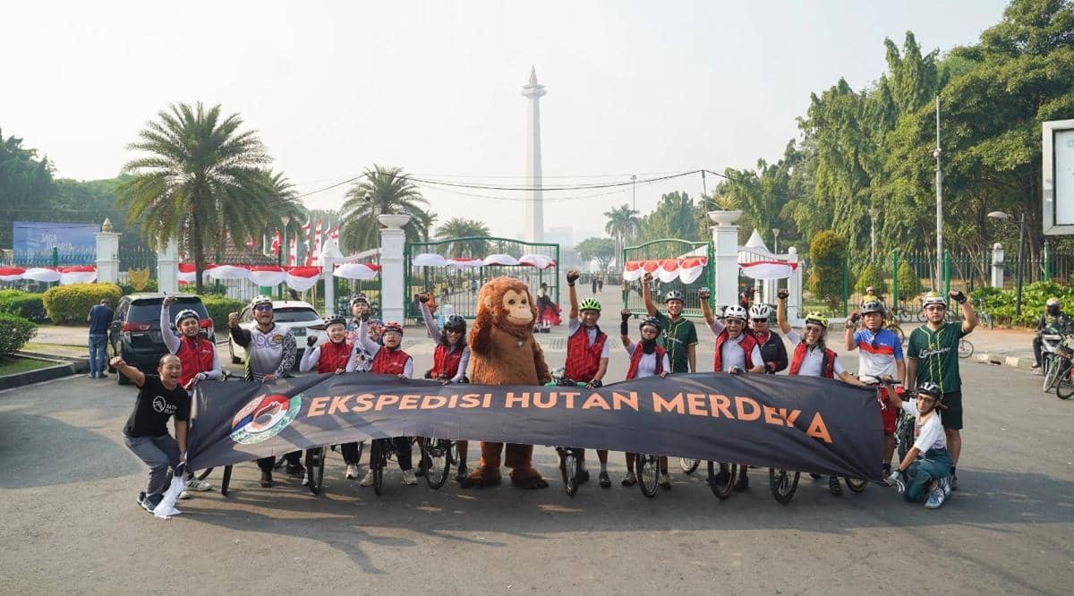 Demi Orangutan tapanuli, 5 Pegiat Gowes dari Jakarta ke Batangtoru