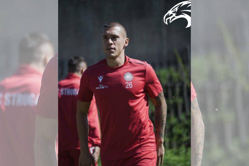 Gelandang bertahan asal Makedonia Utara, Stefan Jevtoski, saat memperkuat FC Struga.
