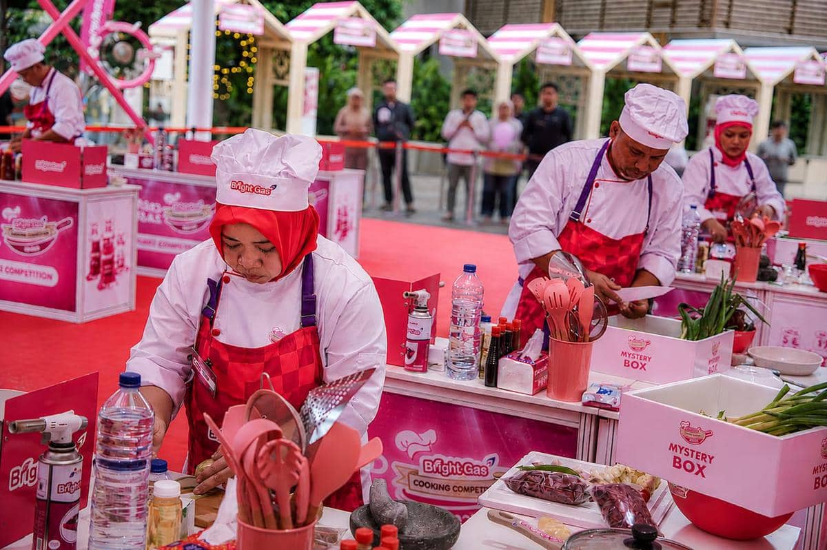 Materi promosi Bright Gas Cooking Competition 2026 yang dijadwalkan berlangsung di Palembang pada 13 September 2026.