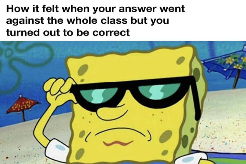8 Meme SpongeBob tentang Kepintaran, di Luar Nalar Semua