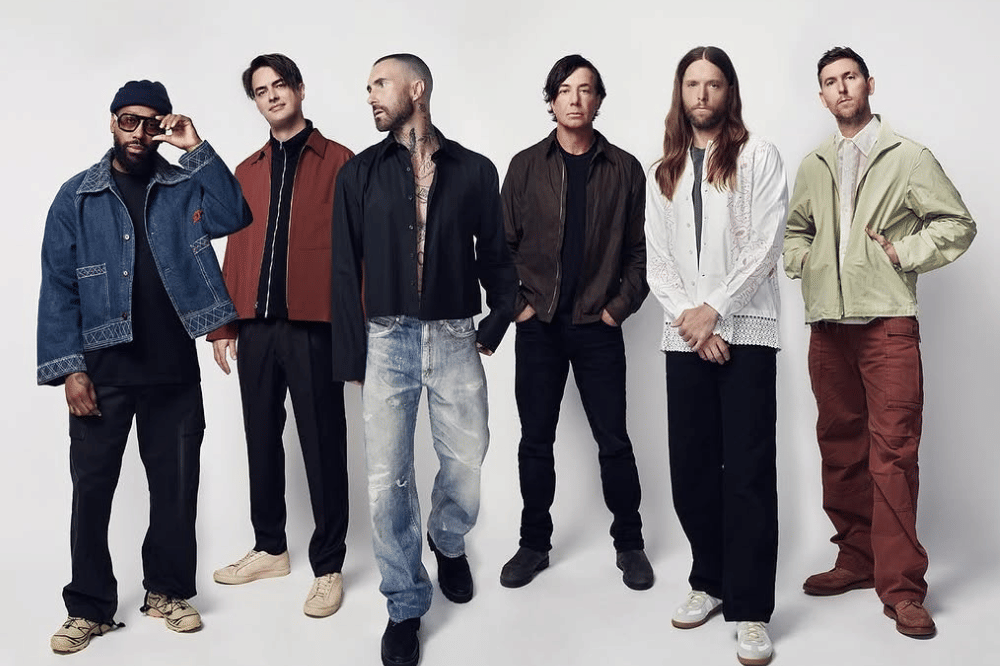 Potret personel Maroon 5 dalam pengumuman konser mereka tahun 2025 lalu (instagram.com/maroon5)