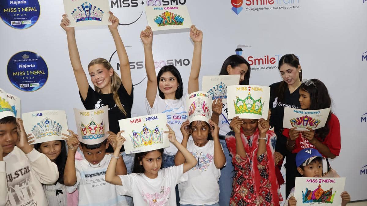 potret kunjungan Miss Cosmo 2025 ke Nepal