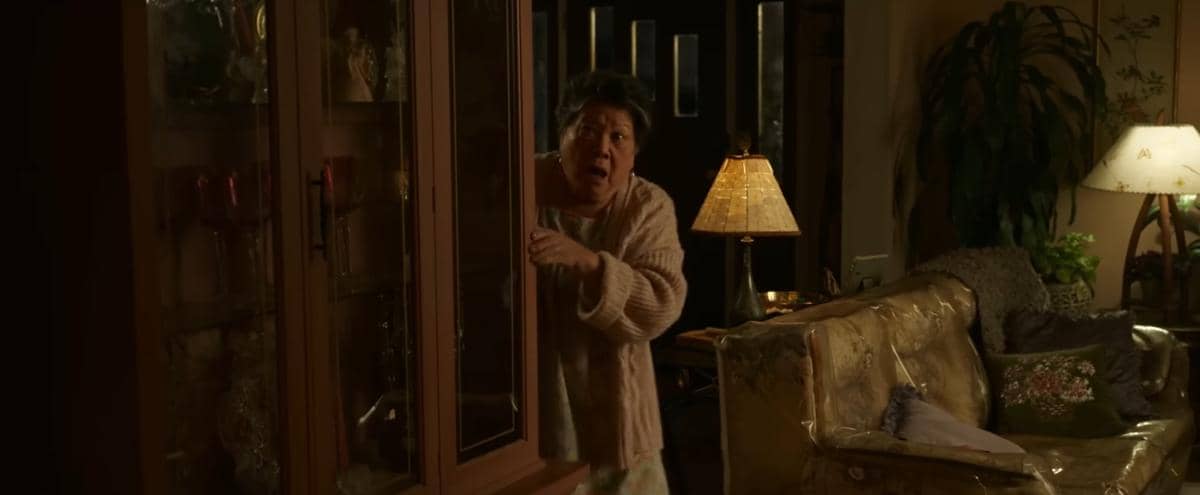 Mary Rivera dalam salah satu adegan film Spider-Man: No Way Home yang diproduksi Marvel Studios.