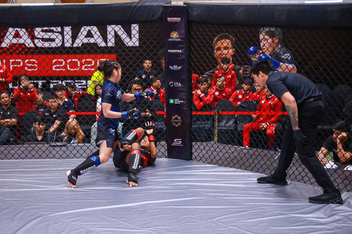 Tim MMA Indonesia dalam ajang GAMMA Asian Championships 2026, mencerminkan semangat dan prestasi para atlet nasional.