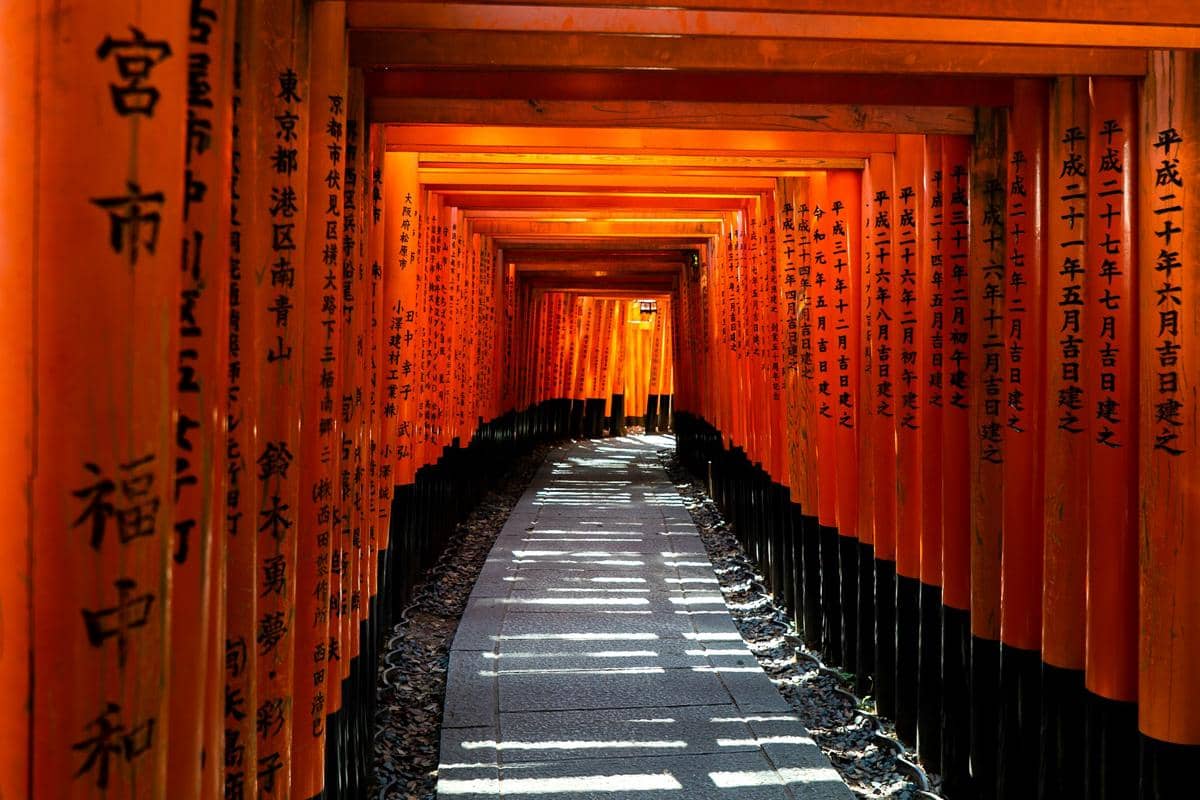 ilustrasi Fushimi Inari Taisha, Kyoto