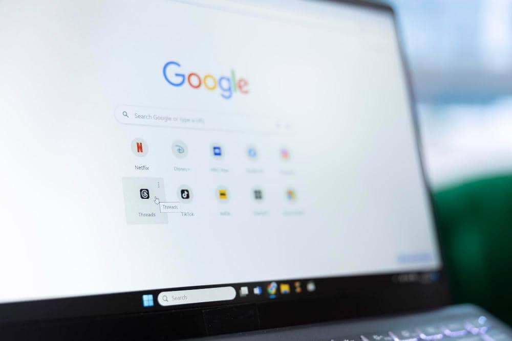 tampilan Google Chrome